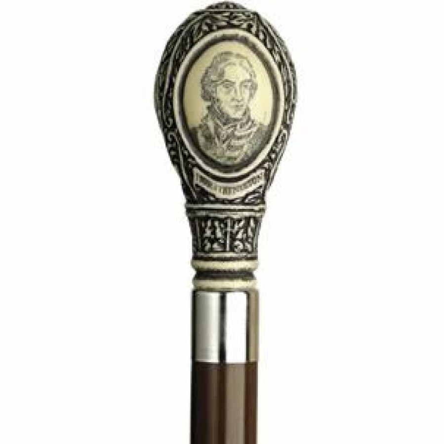 * Harvy Uni Lord Nelson Cane Walnut Shaft -Affordable Gift For Your Loved One! Item #Dhar-10707 Walking Canes