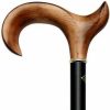 * Harvy Ladies Pretty Derby Cane Black And Maple Handle -Affordable Gift For Your Loved One! Item #Dhar-07736 Walking Canes