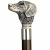 * Harvy Uni Retriever Dog Head Cane Walnut Shaft -Affordable Gift For Your Loved One! Item #Dhar-10867 Walking Canes