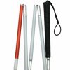 * Harvy Uni 4-Section Folding Grip White/Black Cane -Affordable Gift For Your Loved One! Item #Dhar-14826 Walking Canes