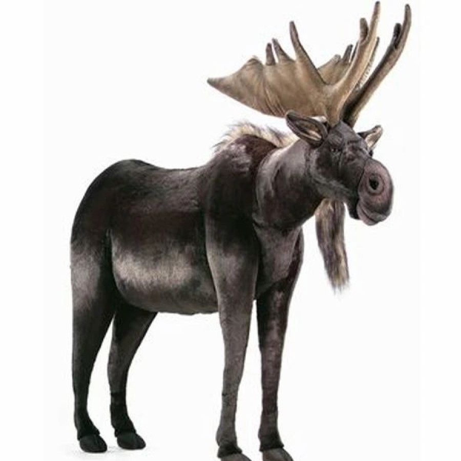 * Hans Moose Toy Reproduction By Hansa, 49" Long -Affordable Gift For Your Little One! Item #Dhan-3677 Hansa Animals