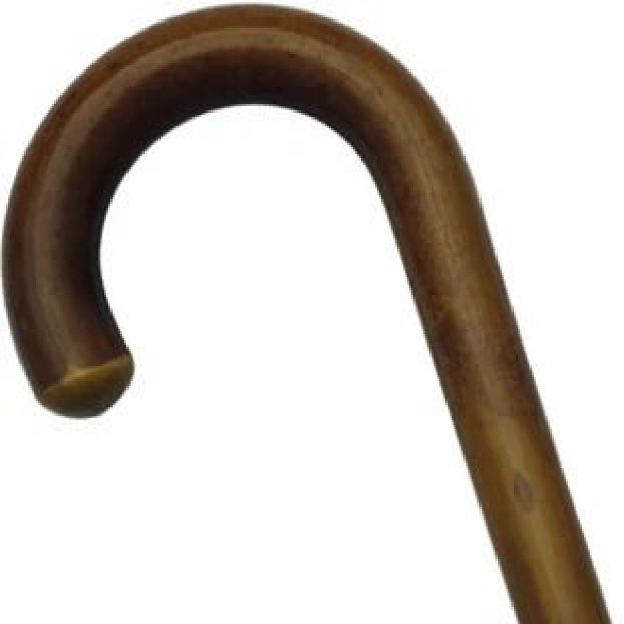 * Harvy Men Stylish Crook Cane Genuine Malacca Shaft -Affordable Gift For Your Loved One! Item #Dhar-73000 Walking Canes