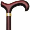 * Harvy Men Derby Cane Burgundy Maple Shaft, Burgundy Handle -Affordable Gift For Your Loved One! Item #Dhar-07619 Walking Canes