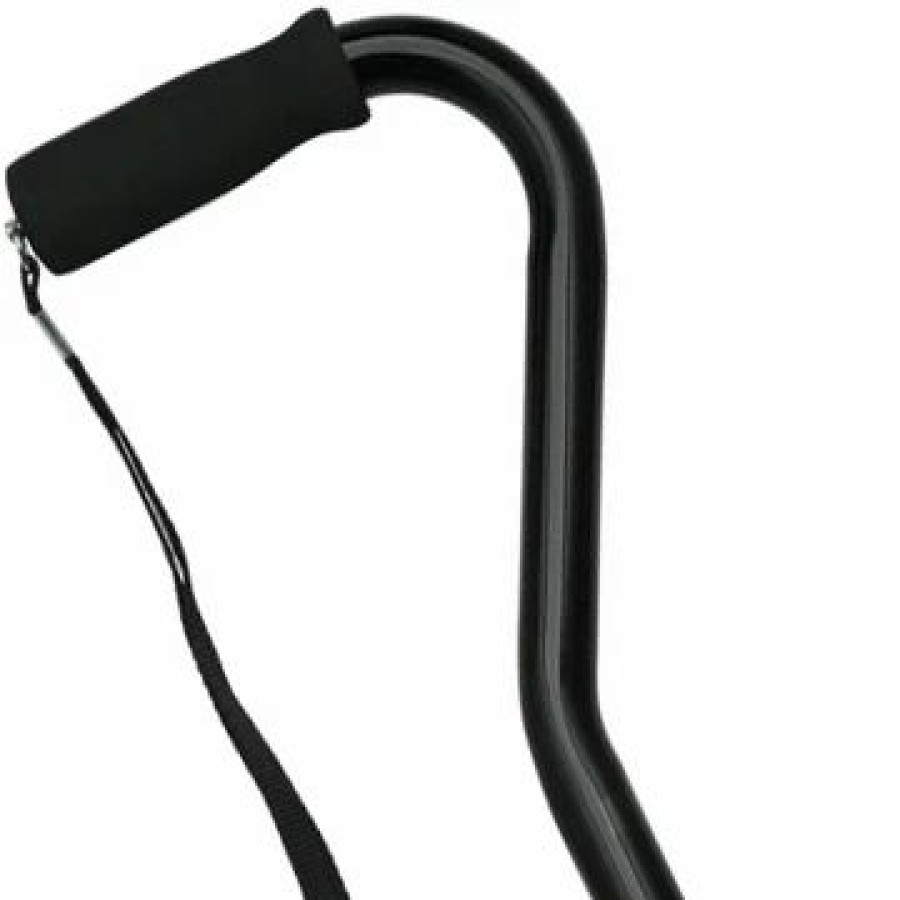 * Harvy Men Handsome Black Metallic Cane -Affordable Gift For Your Loved One! Item #Dhar-51908 Walking Canes