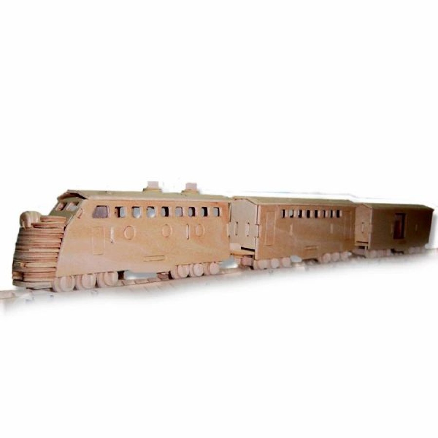 * All4Lessshop 3-D Wooden Puzzle Train Model -Affordable Gift For Your Little One! Item #Dchi-Wpz-P139 3-D Wooden Puzzles