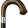 * Harvy Carved Nose Crook Cane Black Shaft Horn Handle -Affordable Gift For Your Loved One! Item #Dhar-12061 Walking Canes