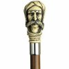 * Harvy Uni Afghan Man'S Head Cane Walnut Shaft -Affordable Gift For Your Loved One! Item #Dhar-10687 Walking Canes