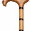 * Harvy Men Derby Cane Scorched Jambis Step Beechwood -Affordable Gift For Your Loved One! Item #Dhar-07625 Walking Canes