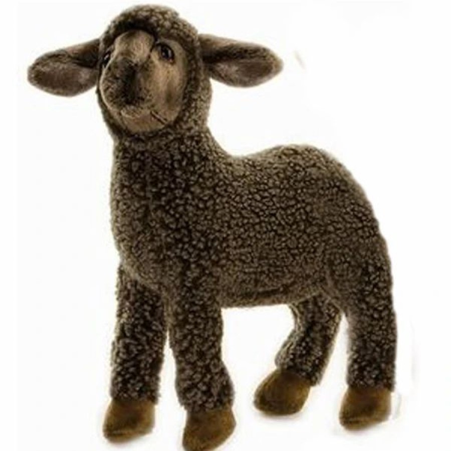 * Black Sheep Kid Toy Reproduction By Hansa, 4" Long -Affordable Gift For Your Little One! Item #Dhan-3454 Hansa Animals