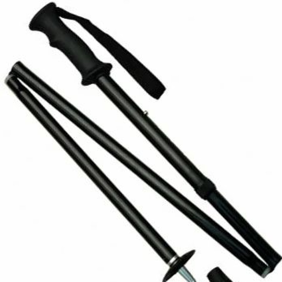 * Harvy 3-Section Folding Adjustable Grip Cane Black Coated -Affordable Gift For Your Loved One! Item #Dhar-14870 Walking Canes