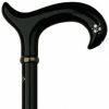 * Harvy Ladies Black With Rhinestones Derby Cane Hi Gloss Black -Affordable Gift For Your Loved One! Item #Dhar-07856 Walking Canes