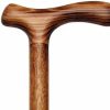 * Harvy Men Stylish Fritz Cane Scorched Beechwood -Affordable Gift For Your Loved One! Item #Dhar-07614 Walking Canes