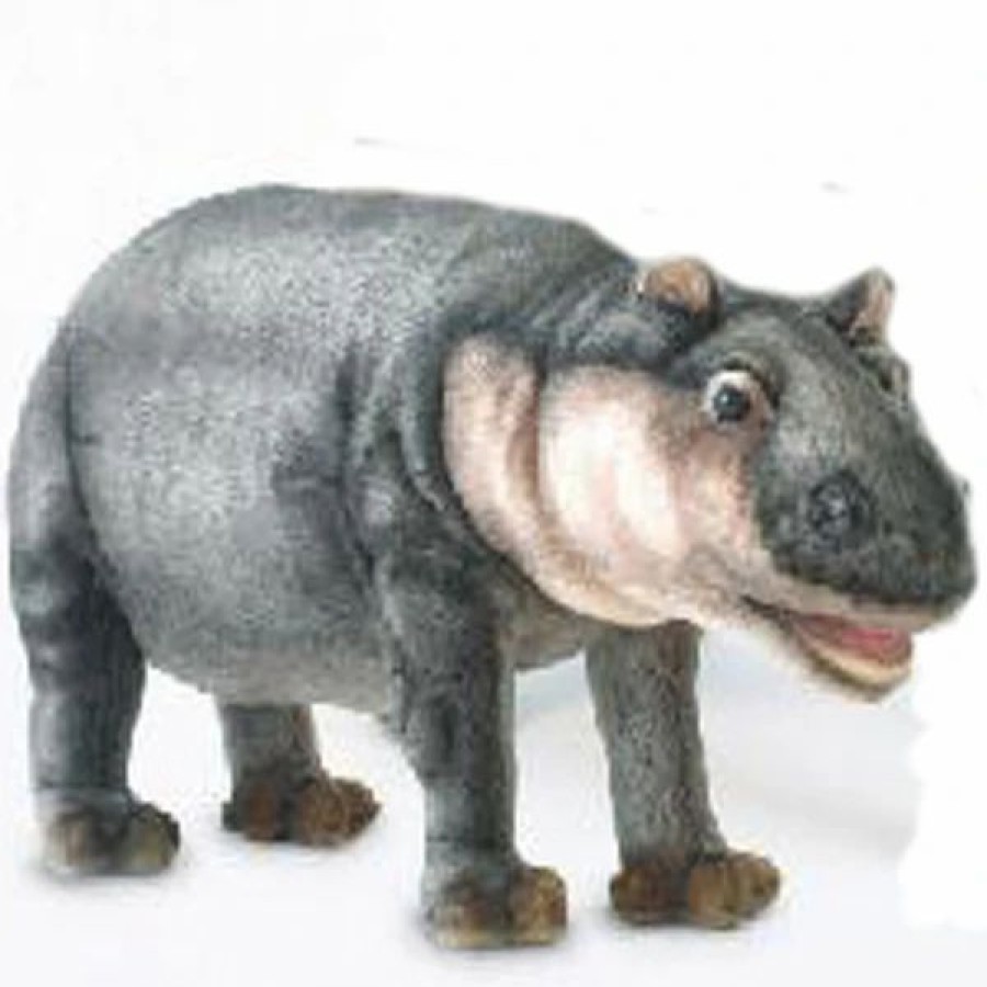 * Hippopotamus Toy Reproduction By Hansa, 15" Long -Affordable Gift For Your Little One! Item #Dhan-5209 Hansa Animals