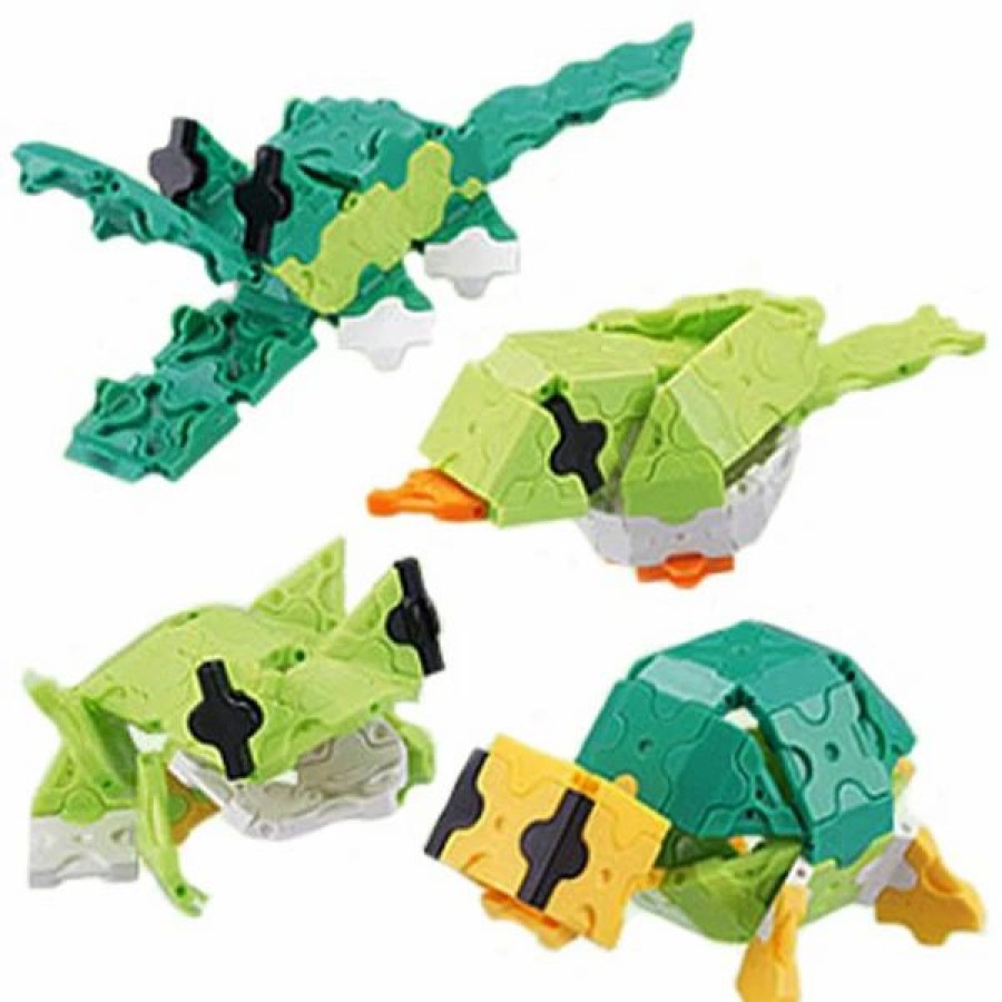 * Laq Fun Puzzle Bits 175 Set -Mini Chameleon -Affordable Gift For Your Little One! Item #Dlaq-703408 Laq Puzzles