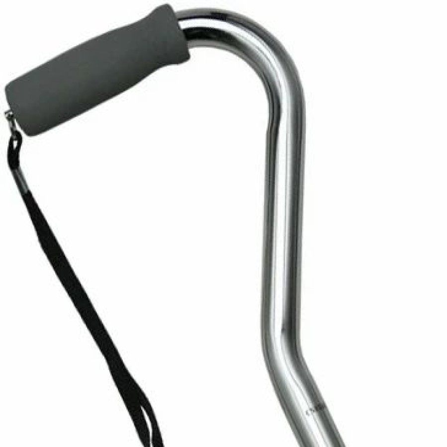 * Harvy Ladies Adjustable Center Balance Offset Cane Silver -Affordable Gift For Your Loved One! Item #Dhar-51011 Walking Canes