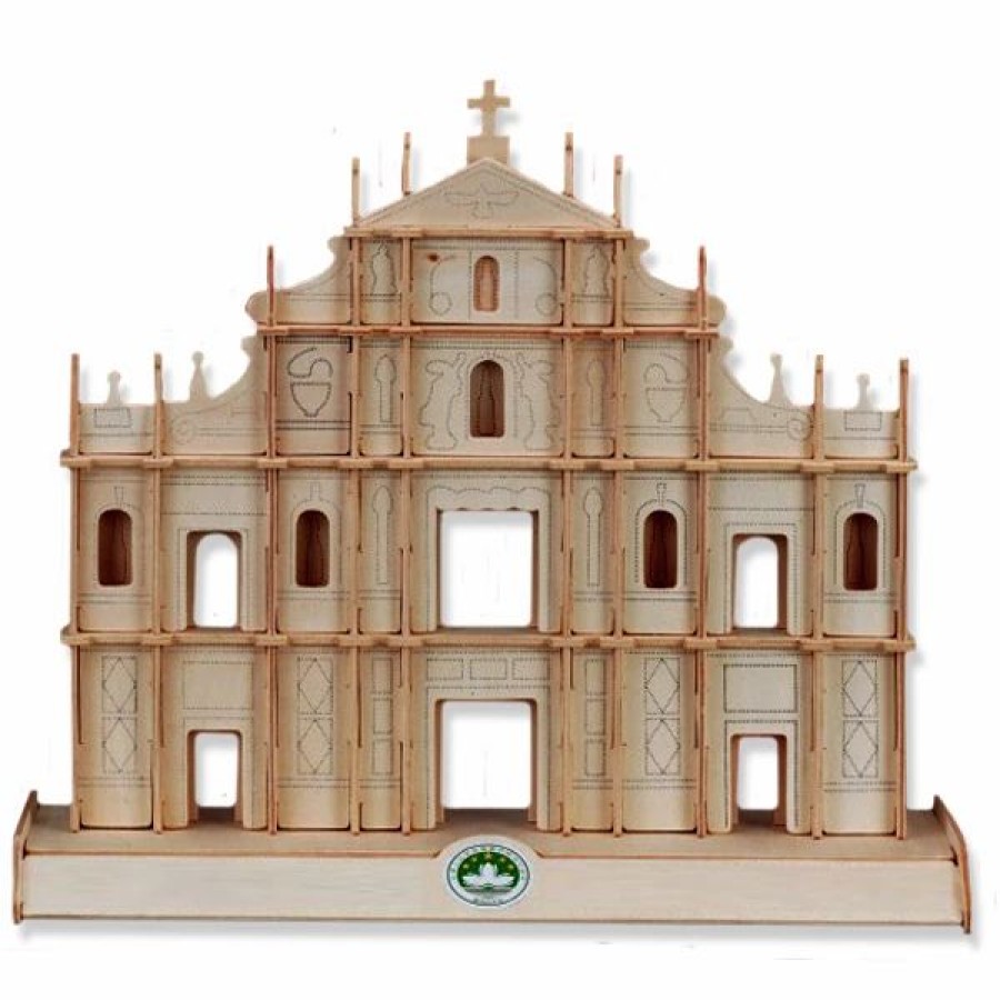 * All4Lessshop 3-D Wooden Puzzle The Ruins Of St Paul'S -Affordable Gift For Your Little One! Item #Dchi-Wpz-P064 3-D Wooden Puzzles