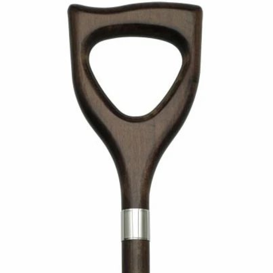 * Harvy Men Walnut Shovel Cane Walnut Maple -Affordable Gift For Your Loved One! Item #Dhar-59007 Walking Canes