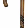 * Harvy Men Crook Cane Scorched Cherry Maple -Affordable Gift For Your Loved One! Item #Dhar-07676 Walking Canes