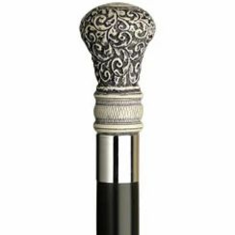 * Harvy Uni Regency Bulb Cane Black Shaft -Affordable Gift For Your Loved One! Item #Dhar-10648 Walking Canes