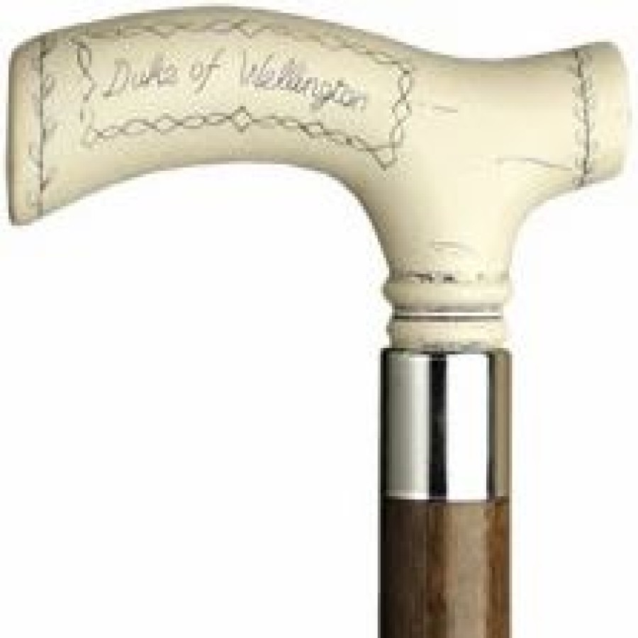 * Harvy Uni Duke Of Wellington Cane Walnut Shaft -Affordable Gift For Your Loved One! Item #Dhar-10657 Walking Canes