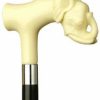 * Harvy Elephant Head Black Maple Cane Ivory Handle -Affordable Gift For Your Loved One! Item #Dhar-14038 Walking Canes