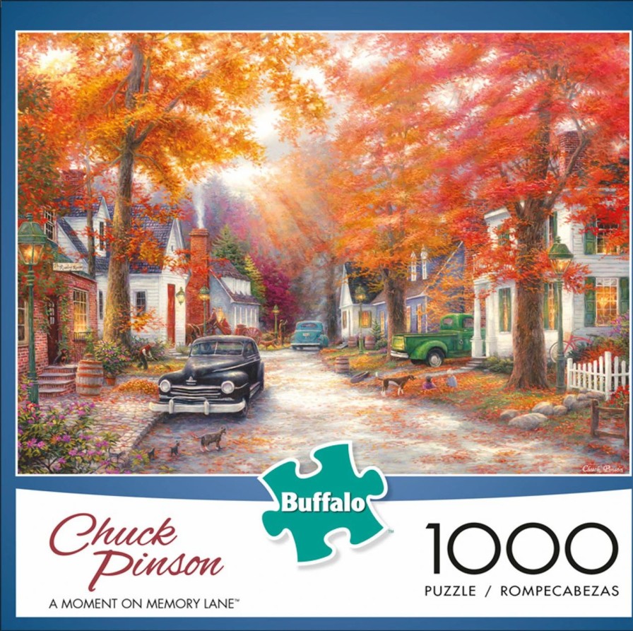 * Buffalo Games Chuck Pinson A Moment On Memory Lane 1000 Piece Jigsaw Puzzle Fall Puzzles