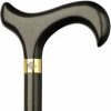 * Harvy Ladies Derby Cane High Gloss Metallic Slate -Affordable Gift For Your Loved One! Item #Dhar-07816 Walking Canes