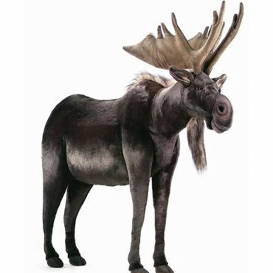 * Hans Moose Toy Reproduction By Hansa, 49" Long -Affordable Gift For Your Little One! Item #Dhan-3677 Hansa Animals