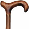 * Harvy Men Derby Cane Scorched English Chestnut -Affordable Gift For Your Loved One! Item #Dhar-07624 Walking Canes