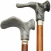 * Harvy Anatomical Cane Cherry Shaft Grey Acrylic Handle -Affordable Gift For Your Loved One! Item #Dhar-07881 Walking Canes