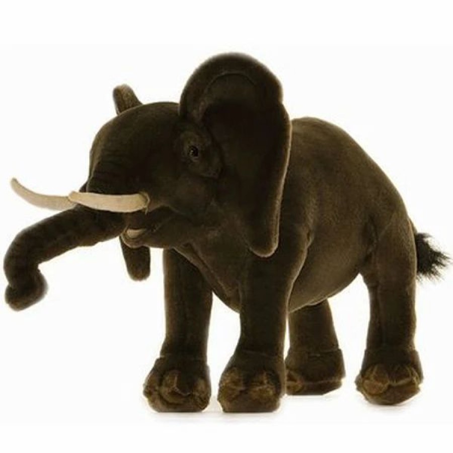 * Elephant Toy Reproduction By Hansa, 9" Long -Affordable Gift For Your Little One! Item #Dhan-2967 Hansa Animals