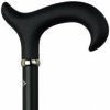 * Harvy Ladies Adjustable Soft Touch Derby Cane Black Aluminum -Affordable Gift For Your Loved One! Item #Dhar-07706 Walking Canes