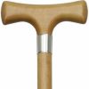 * Harvy Ladies T Cane Scorched Shaft, Scorched Handle -Affordable Gift For Your Loved One! Item #Dhar-16319 Walking Canes