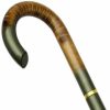 * Harvy Slash Nose Cane Glossy Scorched Metallic Green Maple -Affordable Gift For Your Loved One! Item #Dhar-07670 Walking Canes