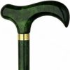 * Harvy Ladies Derby Cane Fern Maple Shaft, Print Handle -Affordable Gift For Your Loved One! Item #Dhar-16960 Walking Canes