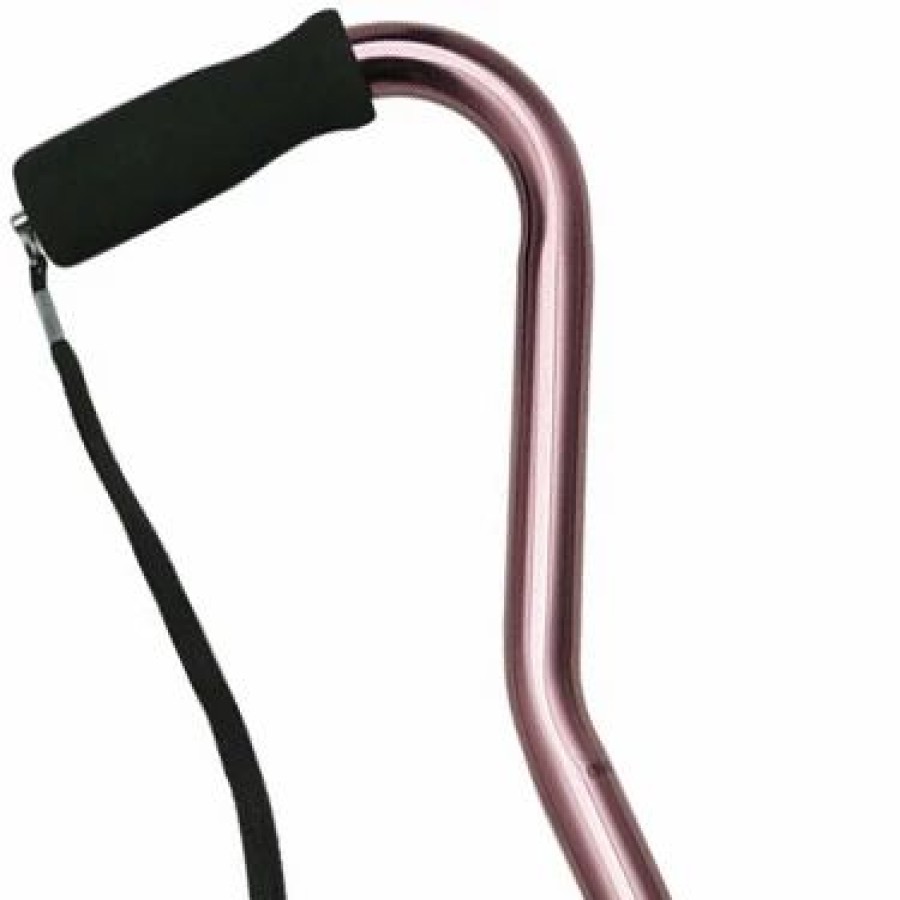 * Harvy Ladies Adjustable Center Balance Offset Cane Rose -Affordable Gift For Your Loved One! Item #Dhar-51022 Walking Canes