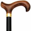 * Harvy Men Derby Cane Black Maple Shaft, Dark Scorched Handle -Affordable Gift For Your Loved One! Item #Dhar-07643 Walking Canes