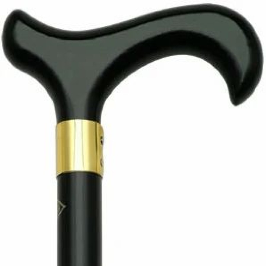 * Harvy Men Comfort Derby Cane Black Finish -Affordable Gift For Your Loved One! Item #Dhar-47008 Walking Canes