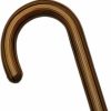 * Harvy Ladies Round Nose Crook Cane Ebony Maple -Affordable Gift For Your Loved One! Item #Dhar-15516 Walking Canes