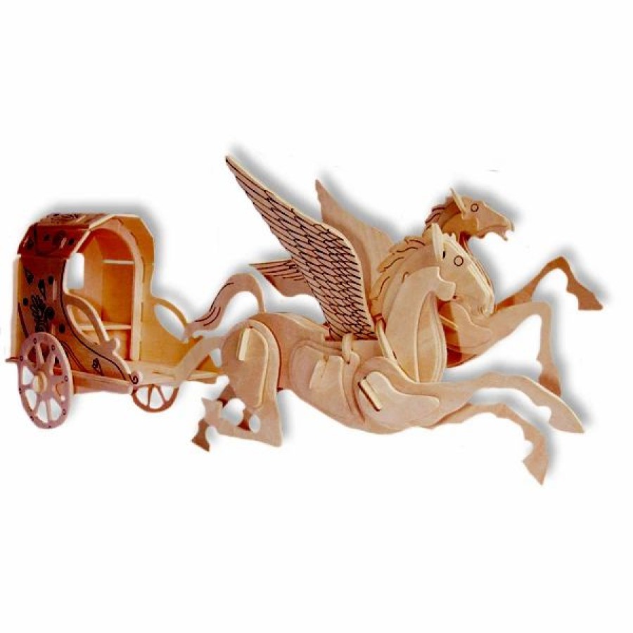 * All4Lessshop 3-D Wooden Puzzle Flying Horse -Affordable Gift For Your Little One! Item #Dchi-Wpz-P126 3-D Wooden Puzzles