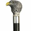 * Harvy Uni Bald Eagle Head Cane Black Shaft -Affordable Gift For Your Loved One! Item #Dhar-10878 Walking Canes