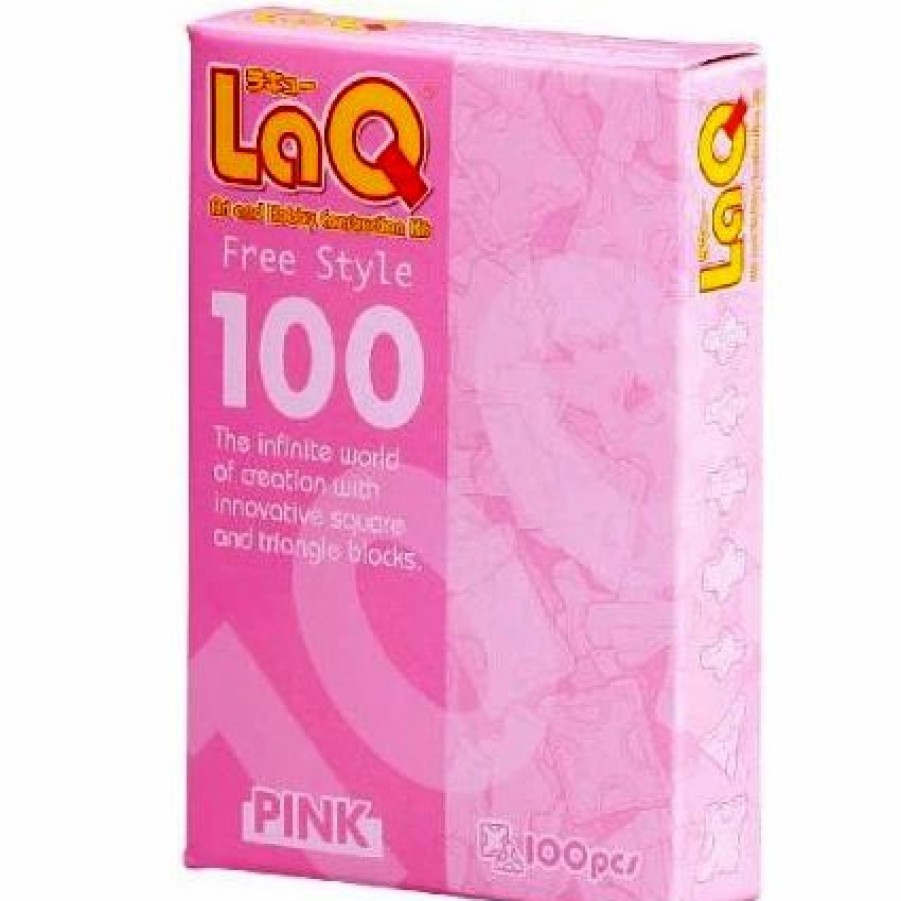 * Pink Laq Puzzle Bits- 100 Free Style Pieces! Fun! -Affordable Gift For Your Little One! Item #Dlaq-000460 Laq Puzzles