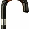 * Harvy Men Diamond Nose Crook Cane Black Shaft Shell Handle -Affordable Gift For Your Loved One! Item #Dhar-12119 Walking Canes