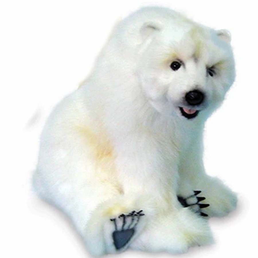 * Sitting Polar Bear Toy Reproduction By Hansa, 16" Long -Affordable Gift For Your Little One! Item #Dhan-3935 Hansa Animals