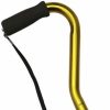 * Harvy Ladies Adjustable Center Balance Offset Cane Gold -Affordable Gift For Your Loved One! Item #Dhar-51077 Walking Canes