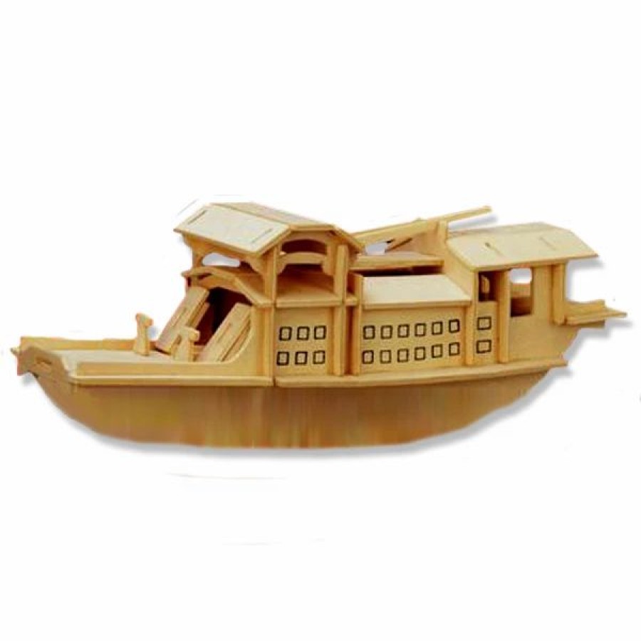 * All4Lessshop 3-D Wooden Puzzle Boat Model -Affordable Gift For Your Little One! Item #Dchi-Wpz-P108 3-D Wooden Puzzles