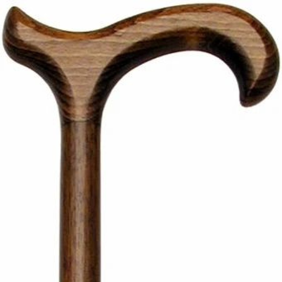 * Harvy Men First Choice Derby Cane Walnut Beechwood -Affordable Gift For Your Loved One! Item #Dhar-07627 Walking Canes