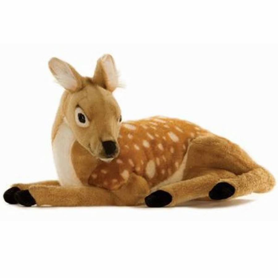 * Laying Bambi Toy Reproduction By Hansa, 24" Long -Affordable Gift For Your Little One! Item #Dhan-3412 Hansa Animals