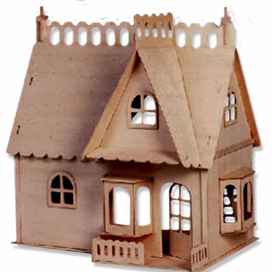 * All4Lessshop 3-D Wooden Puzzle House With Porch -Affordable Gift For Your Little One! Item #Dchi-Wpz-G-Dh002 3-D Wooden Puzzles