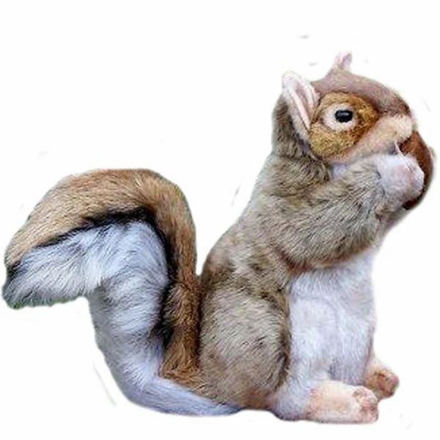 * Red Squirrel With Nut Toy Reproduction Hansa 9" Tall -Affordable Gift For Your Little One! Item #Dhan-3745 Hansa Animals